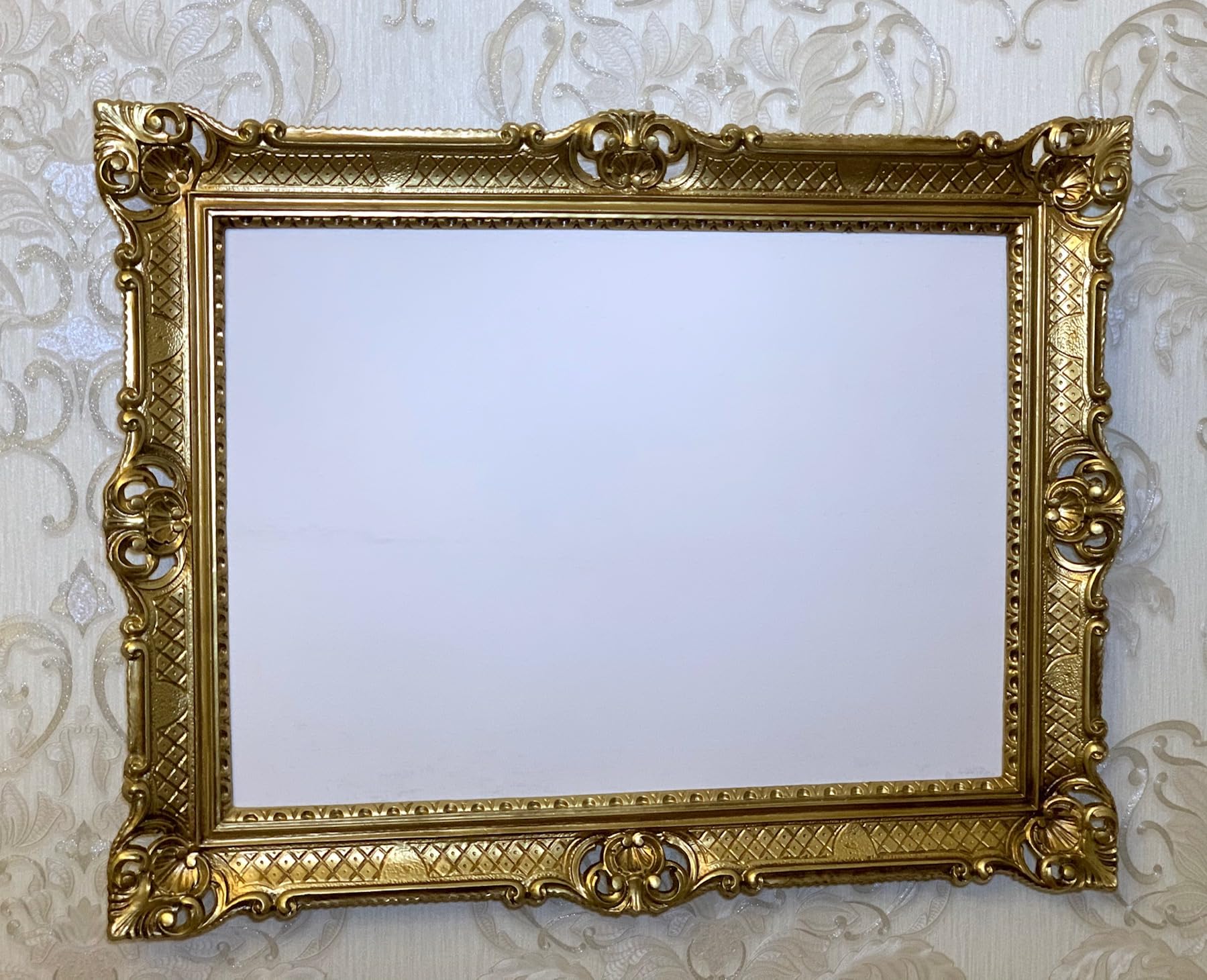 Barokowa ramka na zdjęcia, zestaw ramek na zdjęcia 50 x 70 cm, do reklamy, menu, prostokątny, plakat, duża ramka XXL, antyczna, ramka 90 x 70 cm, do plakatu, wiszącego, lustra