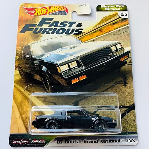 Hot Wheels Premium 2020 Motor City Muscle F&F, Negro '87 Grand National GNX