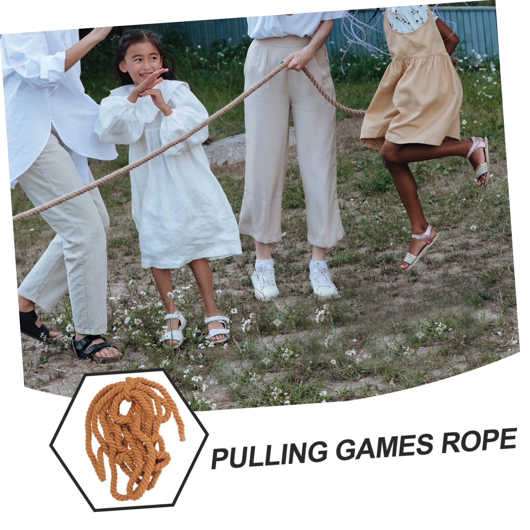 Kisangel 2 Tug of War Rope Cotone Resistente per Giochi all Metri per Competizioni e