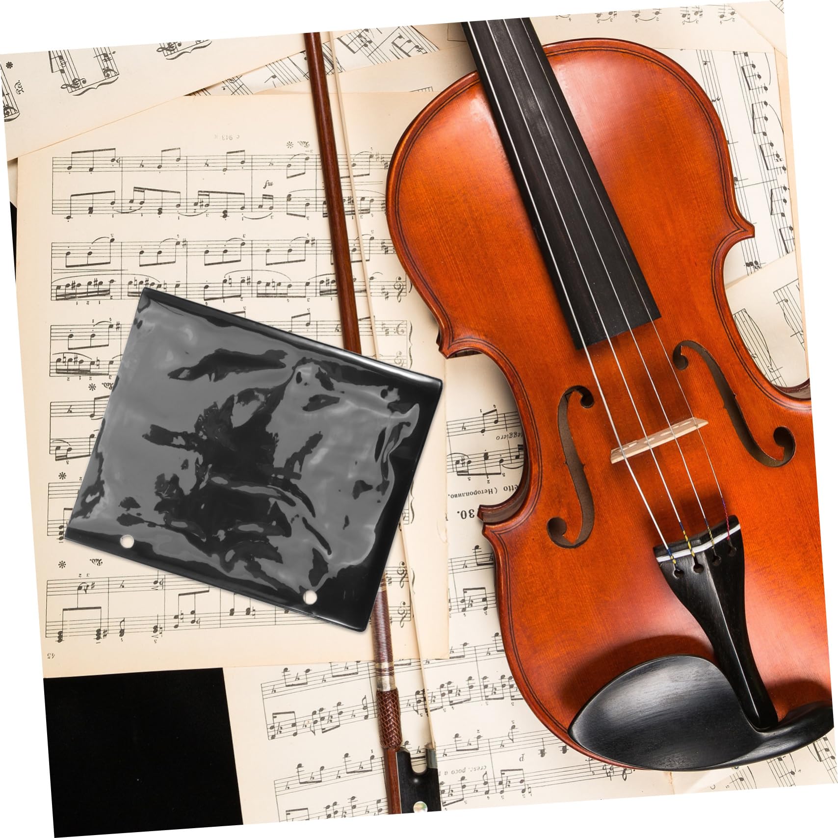 TOYANDONA 20 Stück Schwarze Pvc Notenordner mit 2-loch Design zur Organisierten Aufbewahrung von Musiknoten für Musiker bei Proben und Übungssitzungen
