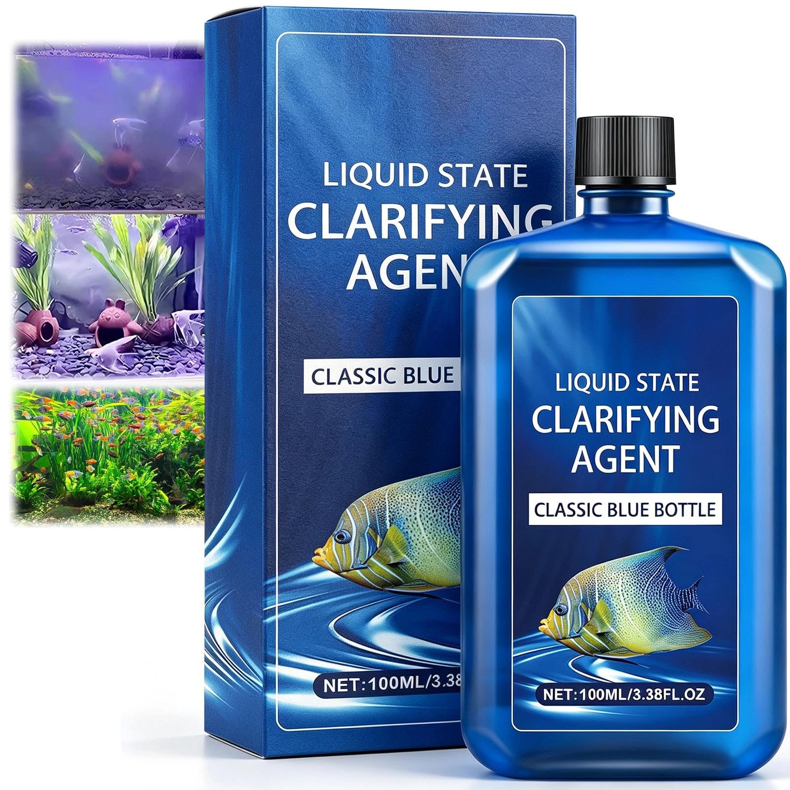 Pond Water Clarifier Treatment, Green Water Cleaner, Aquariums & Fish Tanks