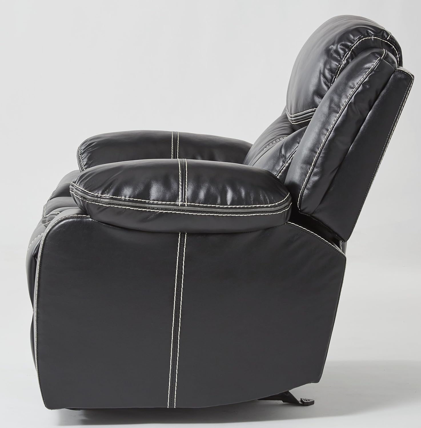 Homelegance Manual Glider Reclining Chair, Black