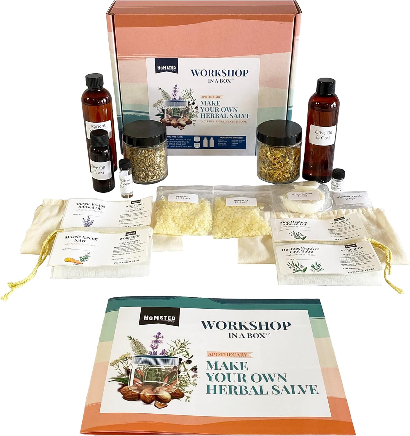 HOMSTED Infused Oil and Salve Making Kit DIY Muscle