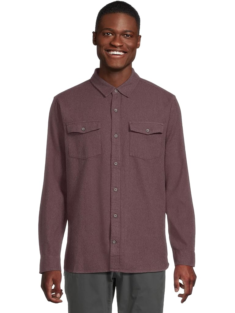 Purple Royal Robbins Bristol Organic Cotton Twill Long Sleeve