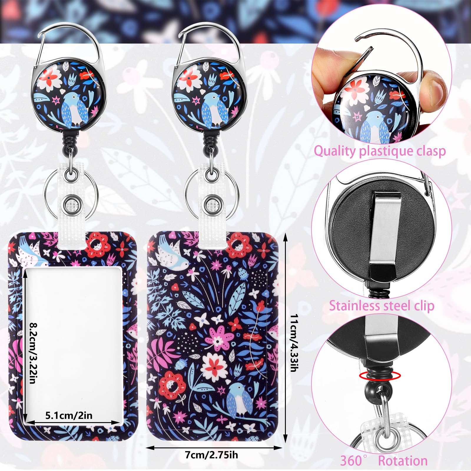 2 Portabadge Da Collo WJI - Per Ufficio, Scuola E Lavoro - Foto 5