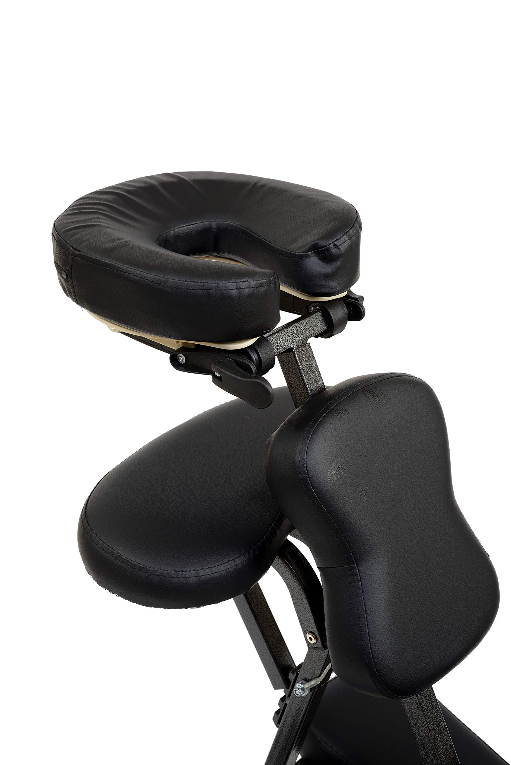 Sillón de Masaje Plegable y Portátil Negro con Bolsa de Transporte