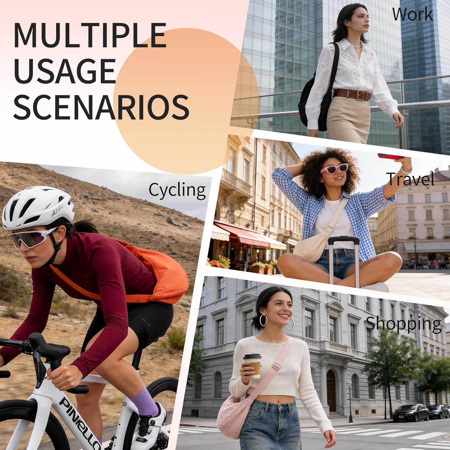 Crescent Crossbody Bag Large,Crossbody Sling Bag with Adjustable Strap Waterproof,Travel Shoulder Bag for Women and Men - Image 9