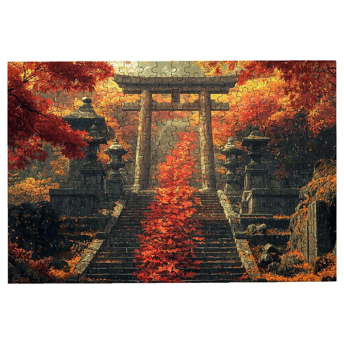 Puzzle 2000 Pezzi Autunno, Puzzle Retrò per Adulti, Puzzles in Legno Intrattenimento Creativo, Divertimento, Puzzles Educativi Classici con Confezione di Alta Qualità Idea Regalo Donna Decor -3262