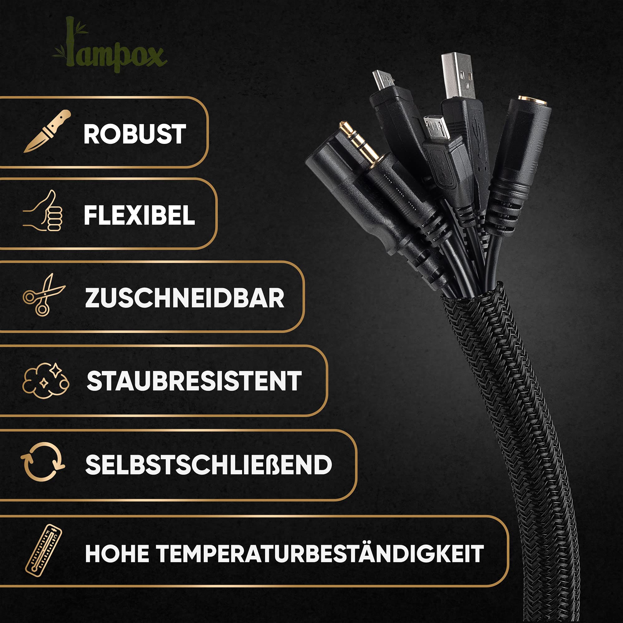 DIYEAH Kabelschutz Spiralschlauch - Selbstwickelnde Hülle Gegen Kabelchaos