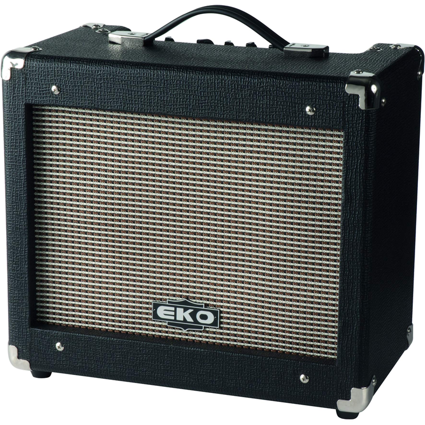 Eko V 25 - Amplificatore Combo per Chitarra a 2 Canali da 25W con cono da 8 pollici, Nero