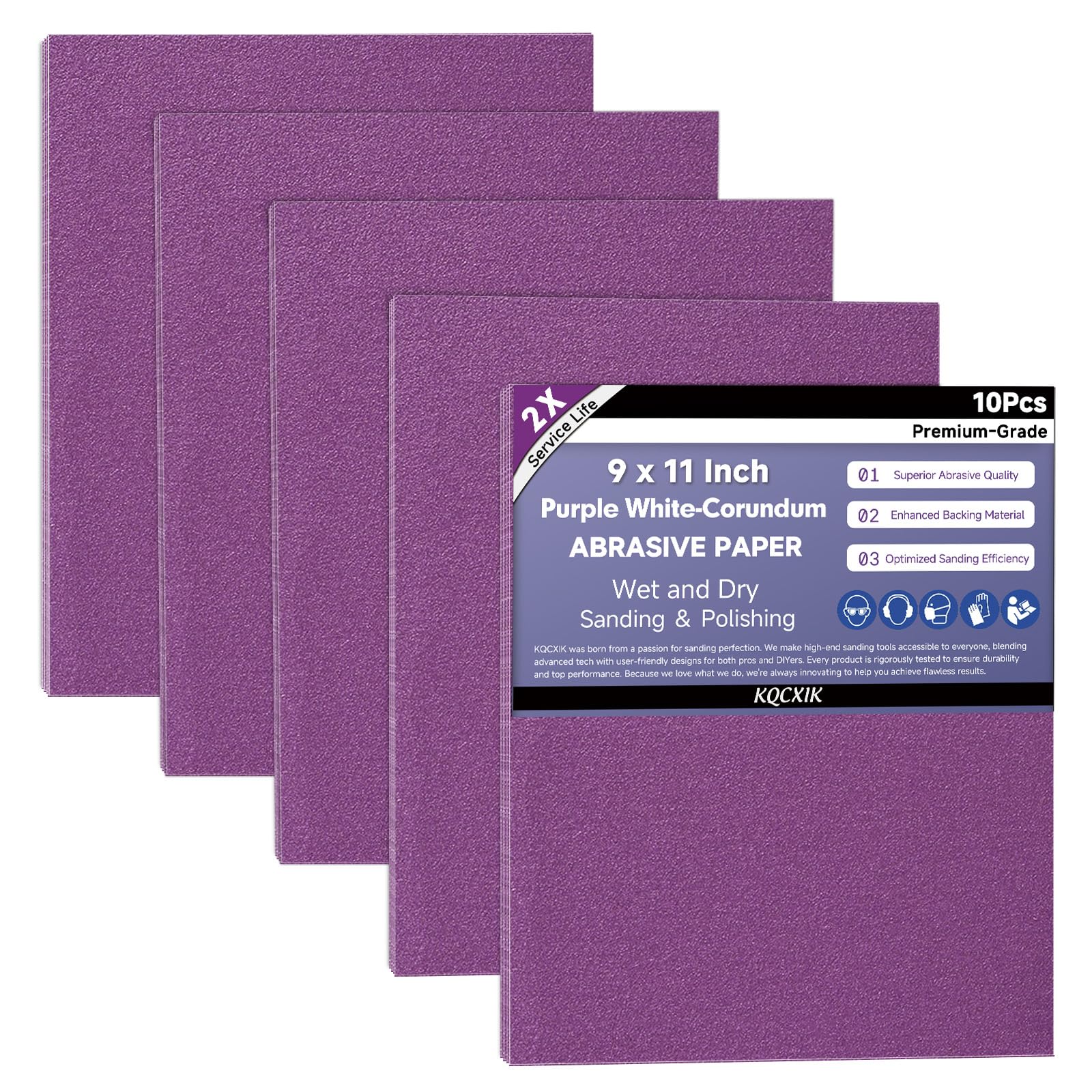 Premium Sandpaper Assortment - 80 to 2000 Grit -25