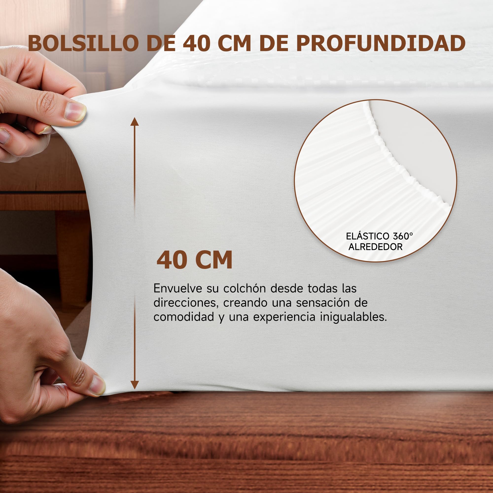GOTCOZY Manta Eléctrica Calefacción bajo la Cama 140cm x 200cm | 9 Niveles de Calor,10H Apagado Automático,Protector de Colchón Calefactable Calor en Calentamiento Rápido,Lavable a Máquina