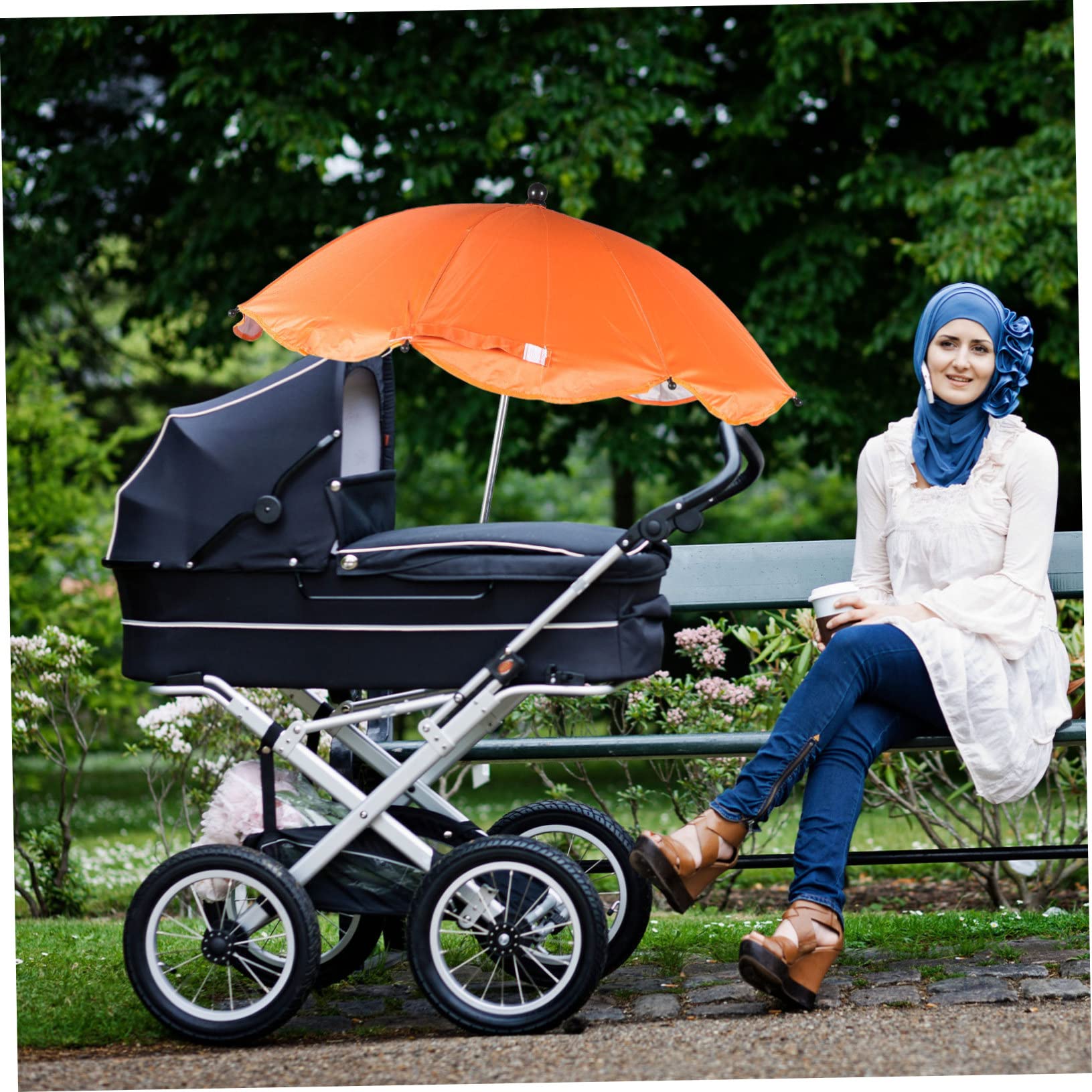 Hohopeti 4pièces Parasol Clip Poussette Avec Uv Anti-chaleur Pour Parasol Trotteur