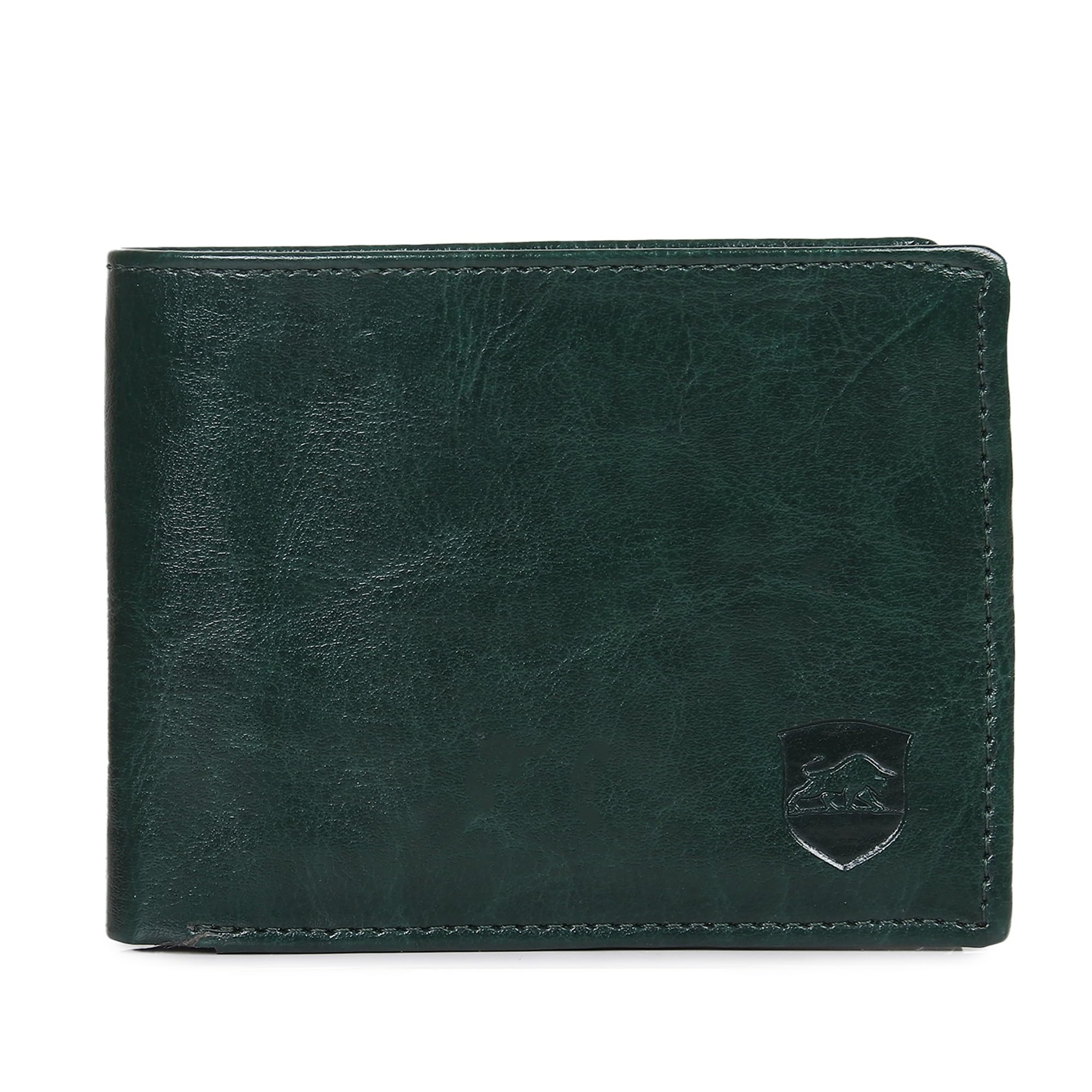 Green Pu Leather Wallet for Men I Slim & Compact Wallet | 3 Card Slots I 2 Currency & Secret Compartments I 1 Coin Pocket_361-picture-41