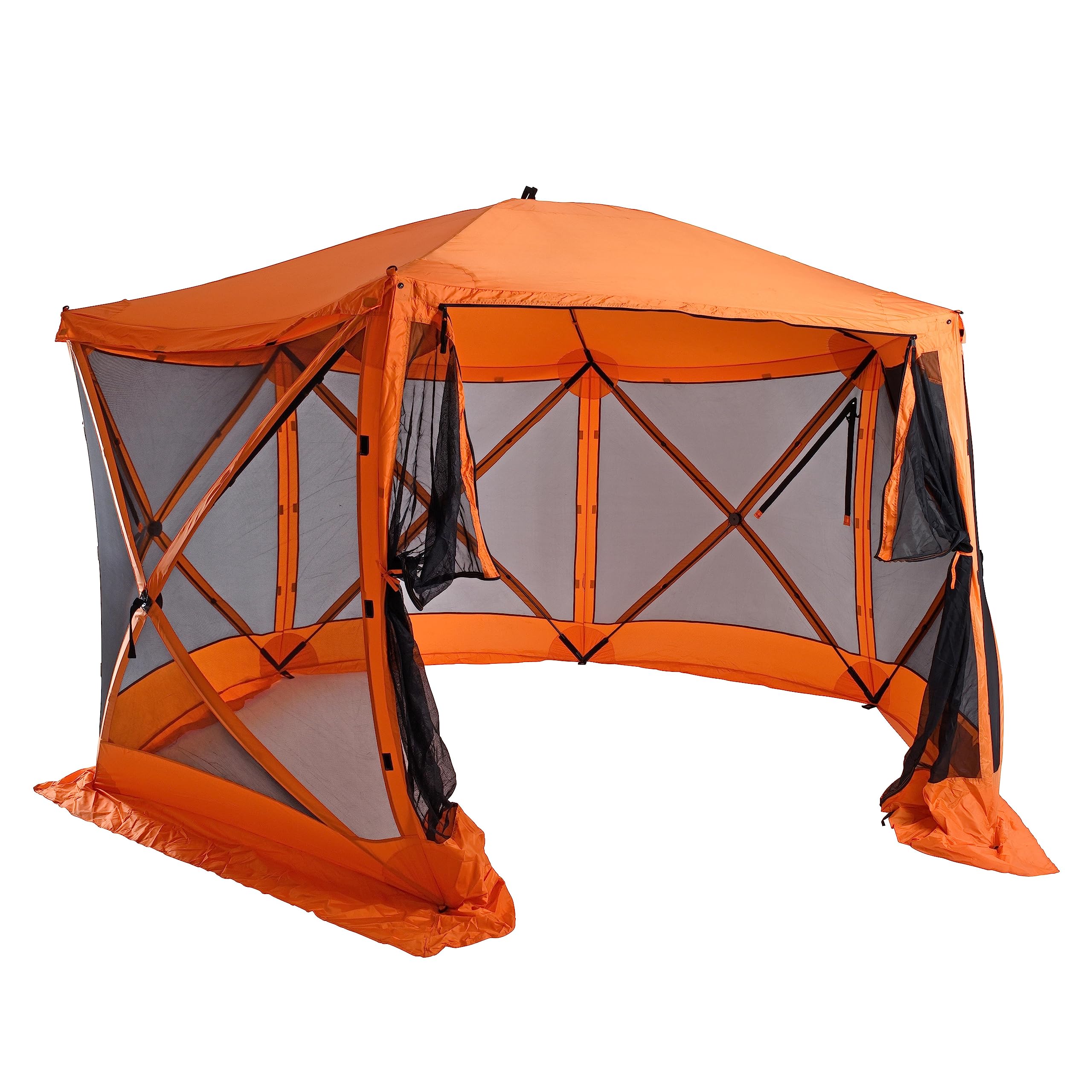 fjordsen pop up zelt ESTEXO Faltpavillon Popup Pavillon Gartenpavillon Gartenzelt Partyzelt 6-Eck Orange mit Fliegengitter Pavillon size:52cm Matte What causes random volume Fahrradanhänger Zubehör