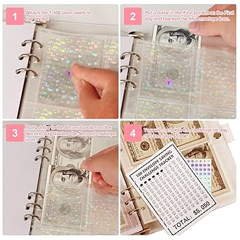 Amazon.com : 100 Envelopes Money Saving Challenge, 2024 New