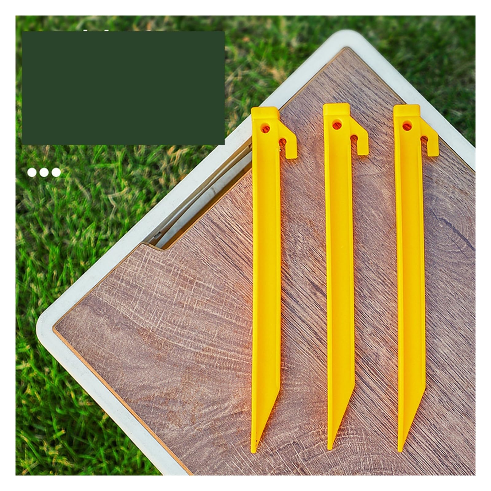 Chiodi for Pavimenti in plastica for Esterni da 40 Pezzi con Ganci Leggermente temprati e stabili per Camping | Gancio for chiodo for fissaggio corda for tenda da campeggio