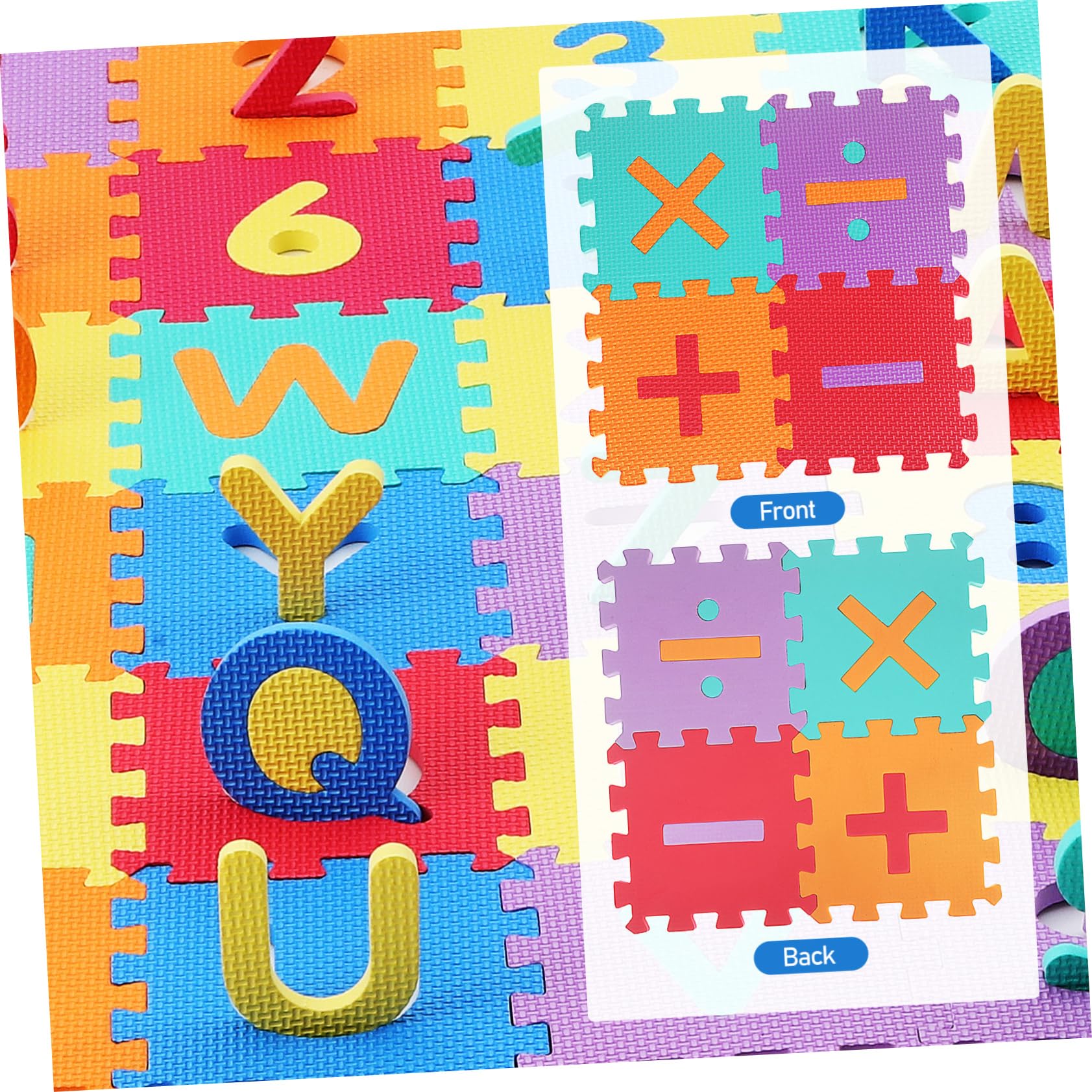 Amazon.co.jp: Toyvian 40個 パズルマット アルファベットパズルプレイ