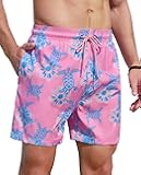 Mens Swim Trunks 5 Inch with Mesh Lining Quick Dry Stretch Bathing Suits for Men Board Shorts Men's Swimwear