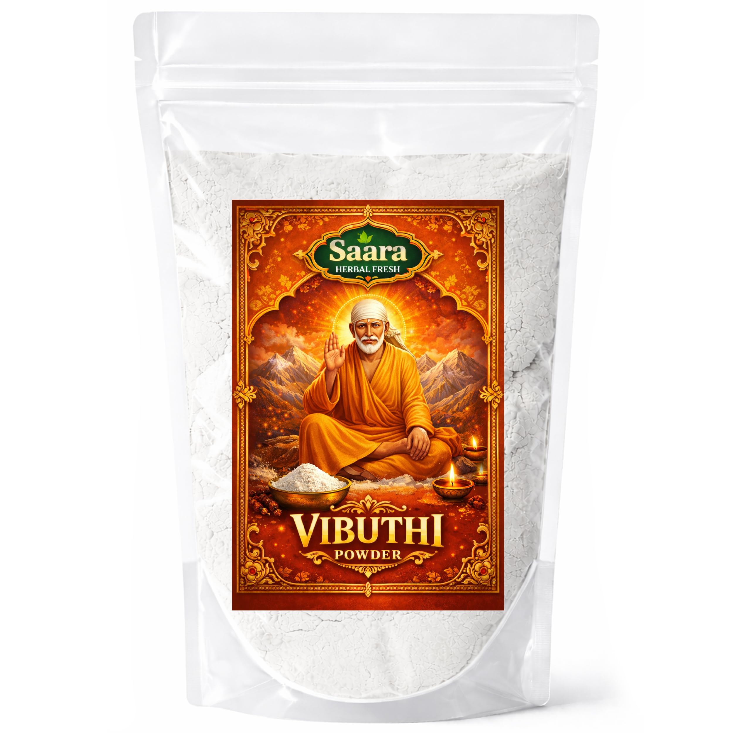 Vibuthi Powder Small Packets, 50g | Vibhuti Powder | Sai Baba Vibhuti | Bhasma | Thiruneeru