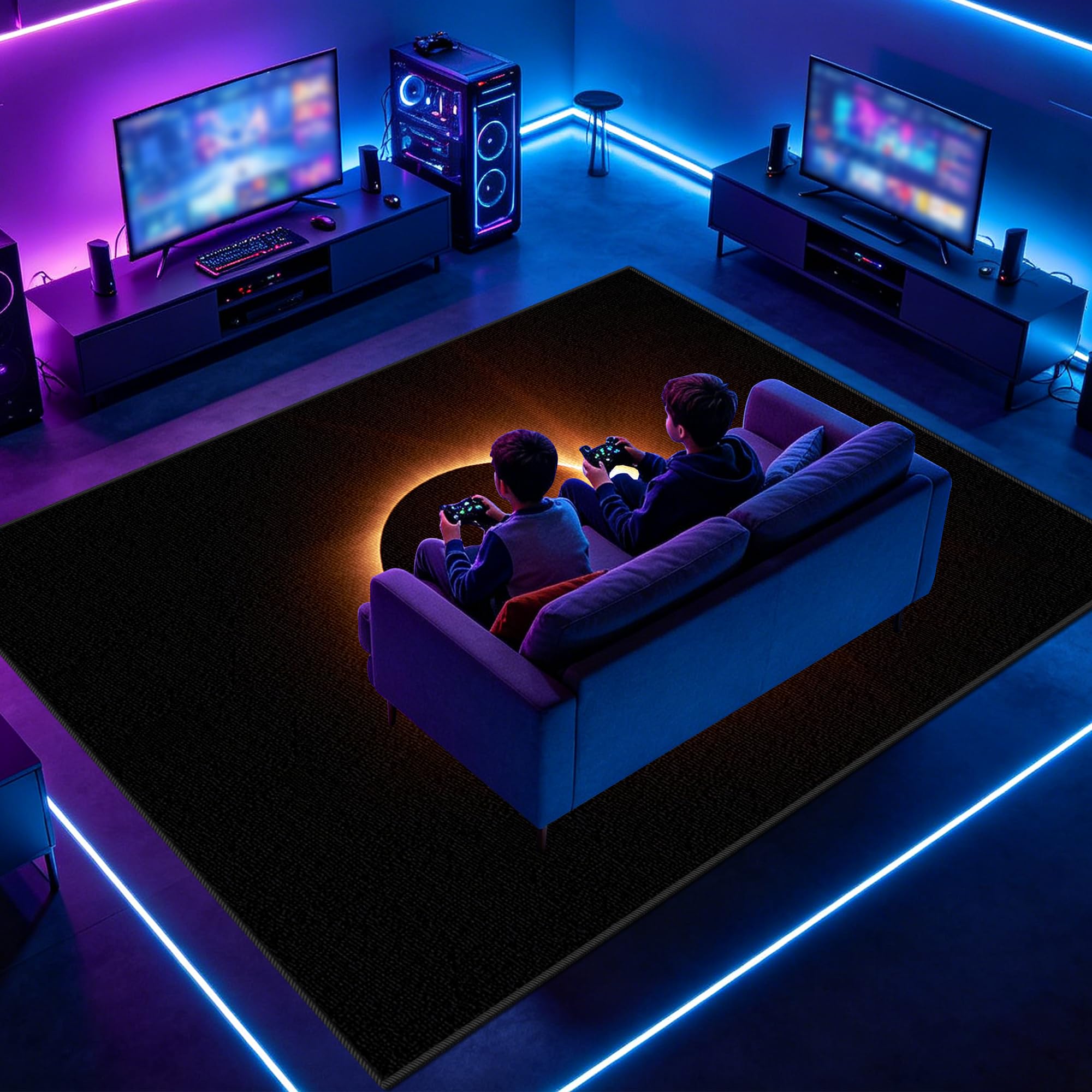 Tapis pour chambre à coucher et salle de jeux : le grand espace de détente des enfants