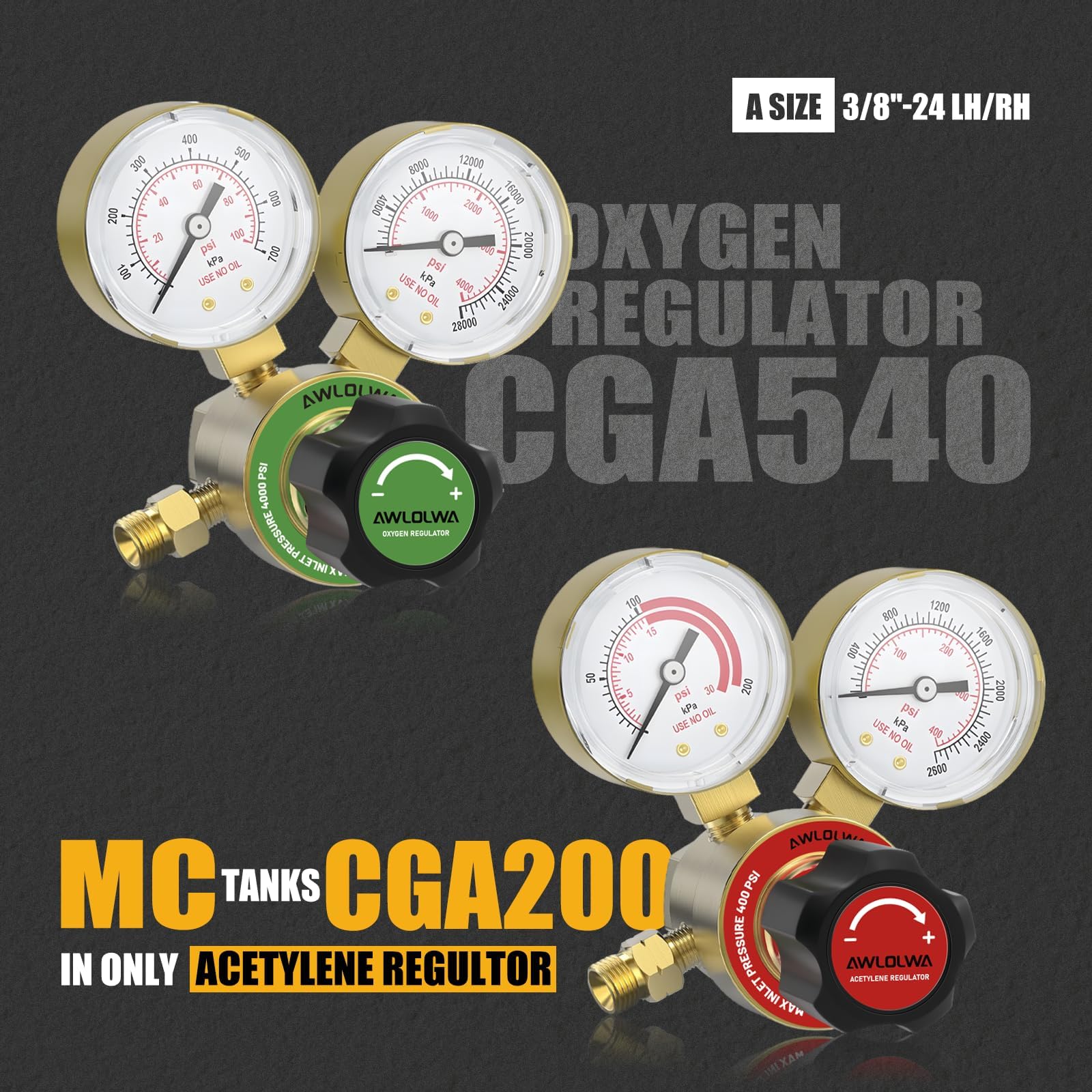 G150 J-P - Kit de soplete de oxiacetileno ligero sin tanques