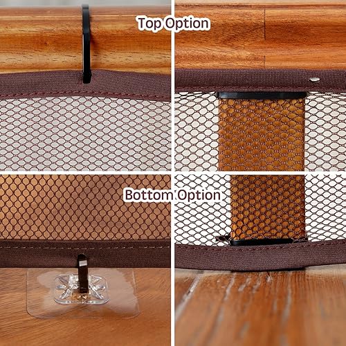 Miniatura 6 de Protector de barandilla para bebé, 15 x 3 pies, red de seguridad para niños, barandilla de balcón, barandilla de malla para niños, juguetes,