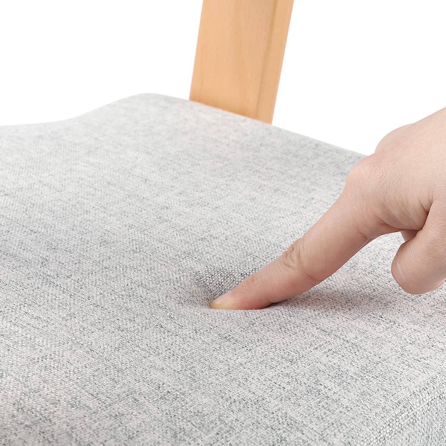 YOLEO Mitwachsender Kinderstuhl aus Holz, höhenverstellbar, ergonomischer Sitzstuhl für Kinder bis 12 Jahre, Buche, für Lernen & Tisch (mit Kissen)