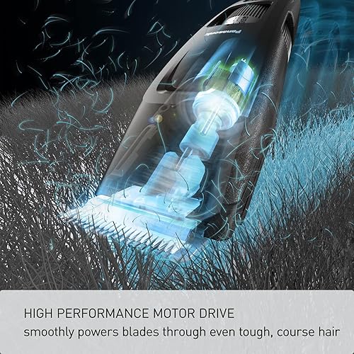 Miniatura 3 de Panasonic Recortadora de barba larga para hombres, 58 ajustes de longitud y 4 accesorios para cortar y detallar, operación inalámbrica o con cable -