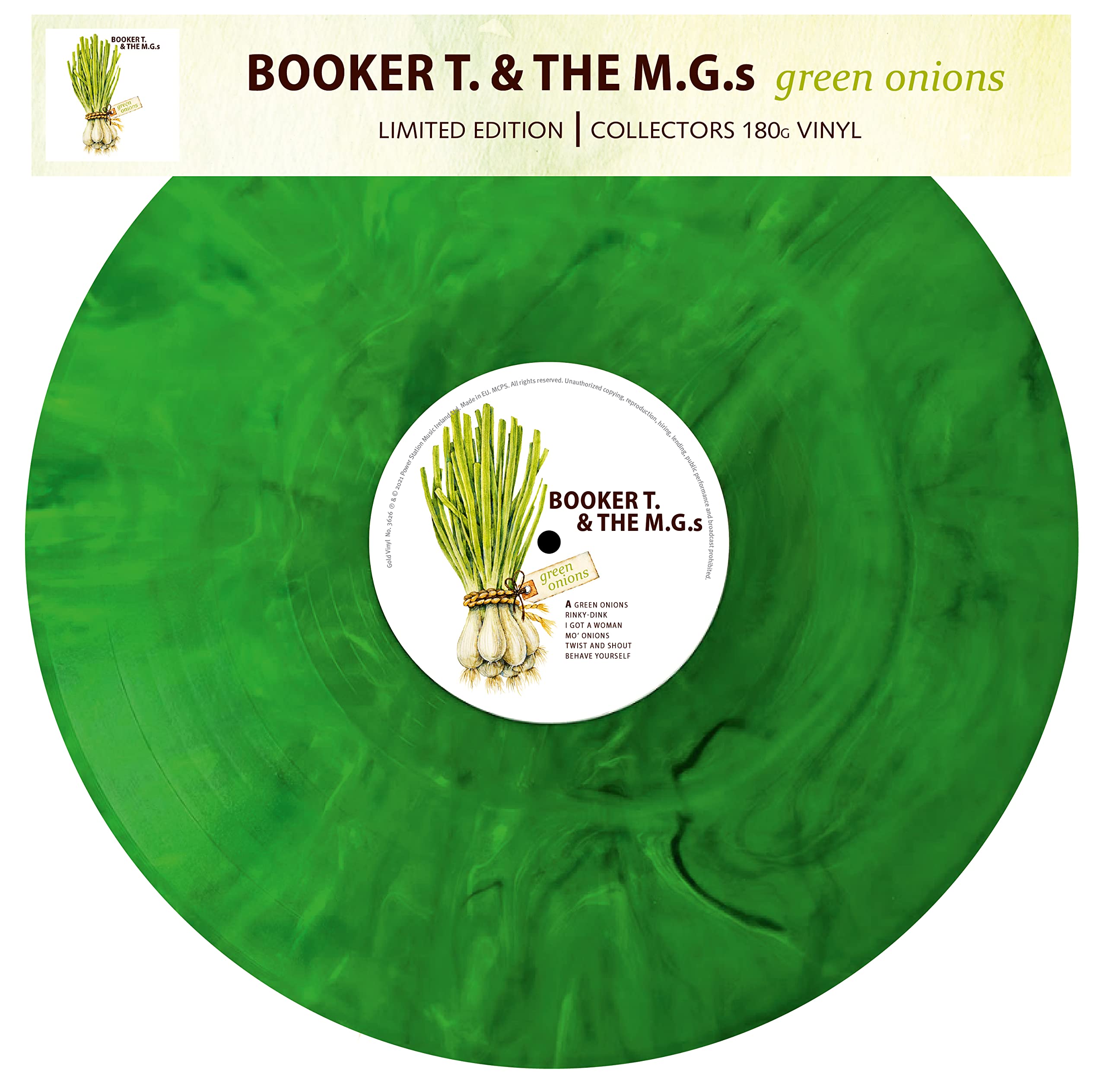Booker T. & The M.G.'s – Green Onions (Limitierte 180 g marbled Vinyl LP, farbig)