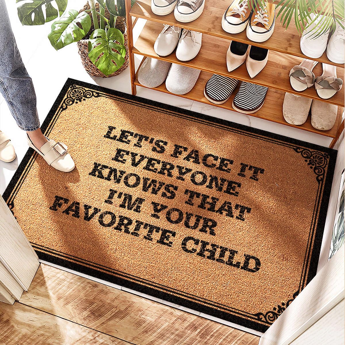 Tapis de porte imperméable original, le cadeau d'automne idéal pour l'entrée de la famille