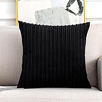 Vista 558 de UGASA - Juego de 2 fundas de almohada de terciopelo a rayas, funda decorativa para cojín con cremallera oculta para el hogar, sofá, dormitorio