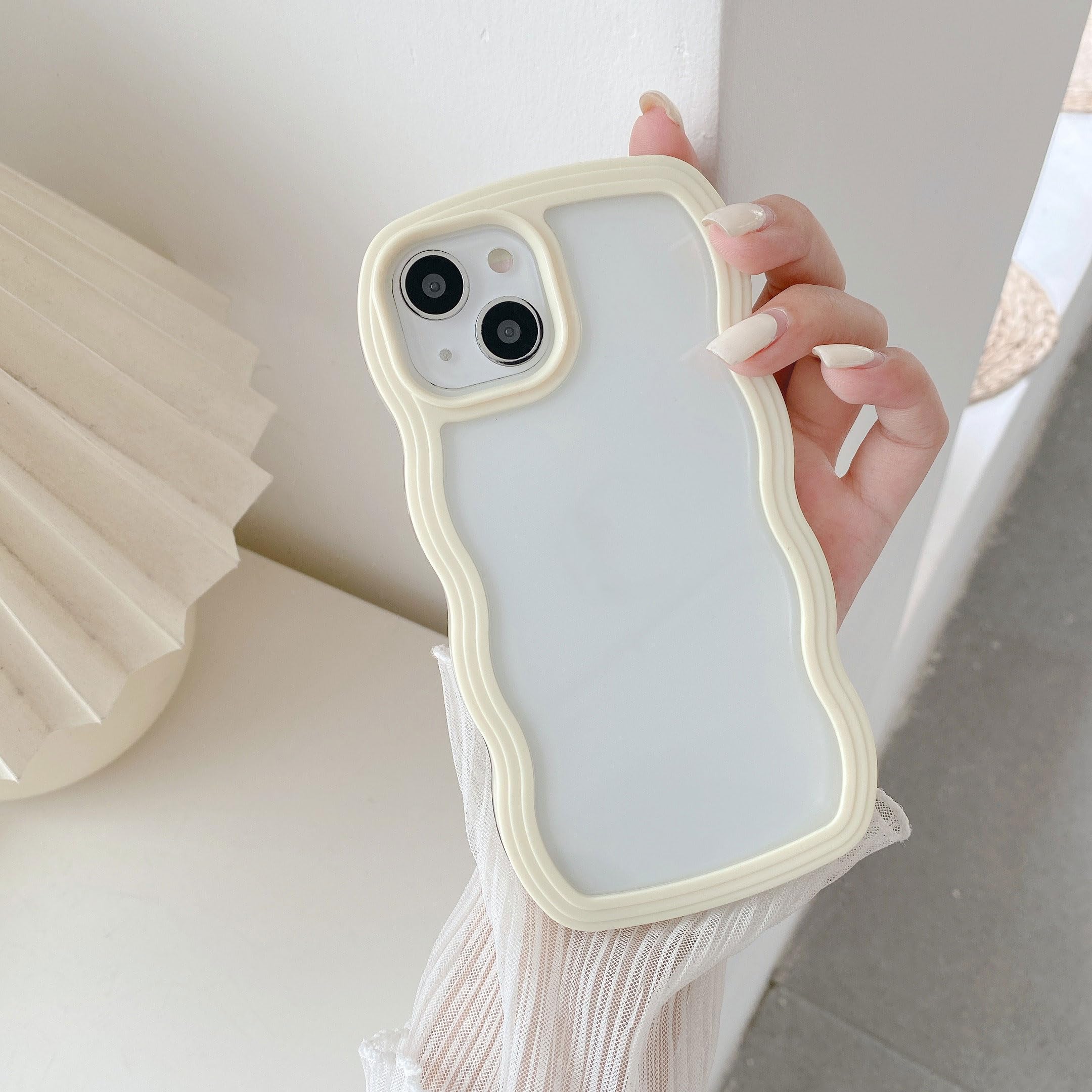 ULAK Cover iPhone 11, Trasparente [Retro PC Rigido + Cornice di TPU orbido] [Anti-Giallo