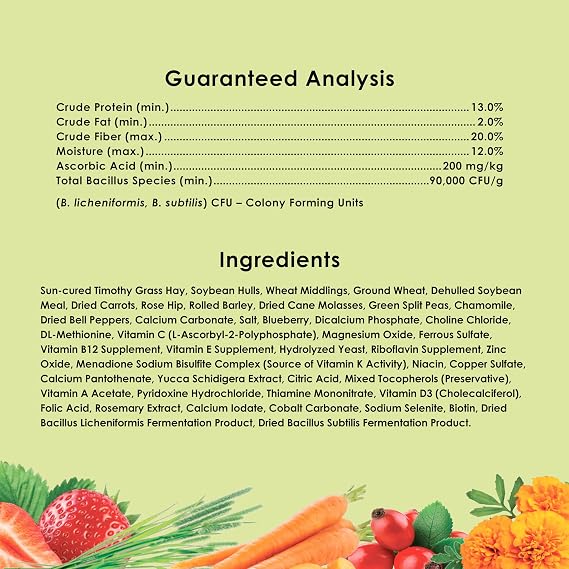 Kaytee Food from the Wild Guinea Pig Food, Timothy Hay, 4 Pounds