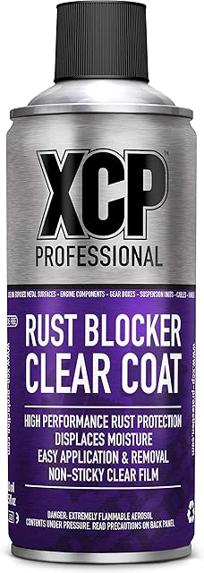 XCP Rust Blocker CLEAR COAT - High Performance Rust Protection Spray 400ml Aerosol Can