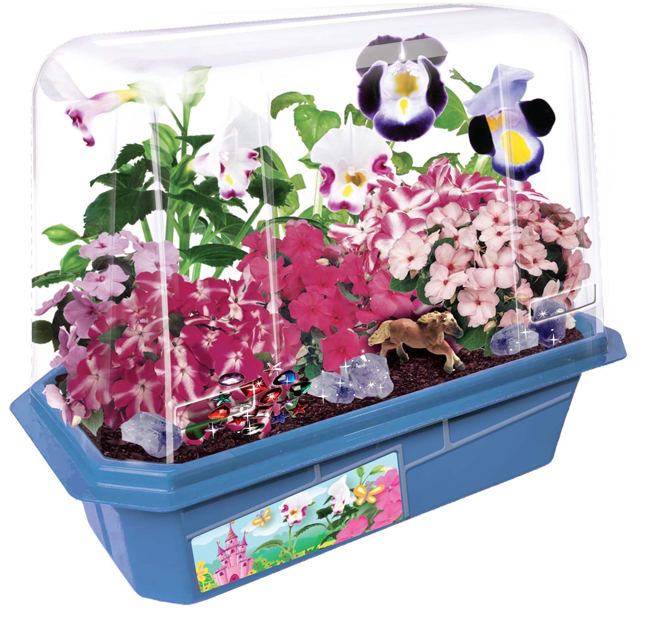 TOYS BY NATURE Grow Your Own Flower Princess Palace Terrarium Kit