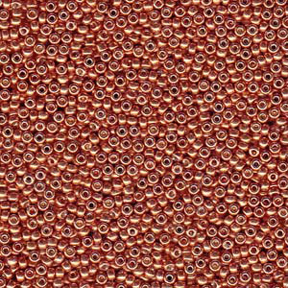 Pink Blush 22 Grams Miyuki 8/0 Seed Bead Duracoat Galvanized 22 Gram