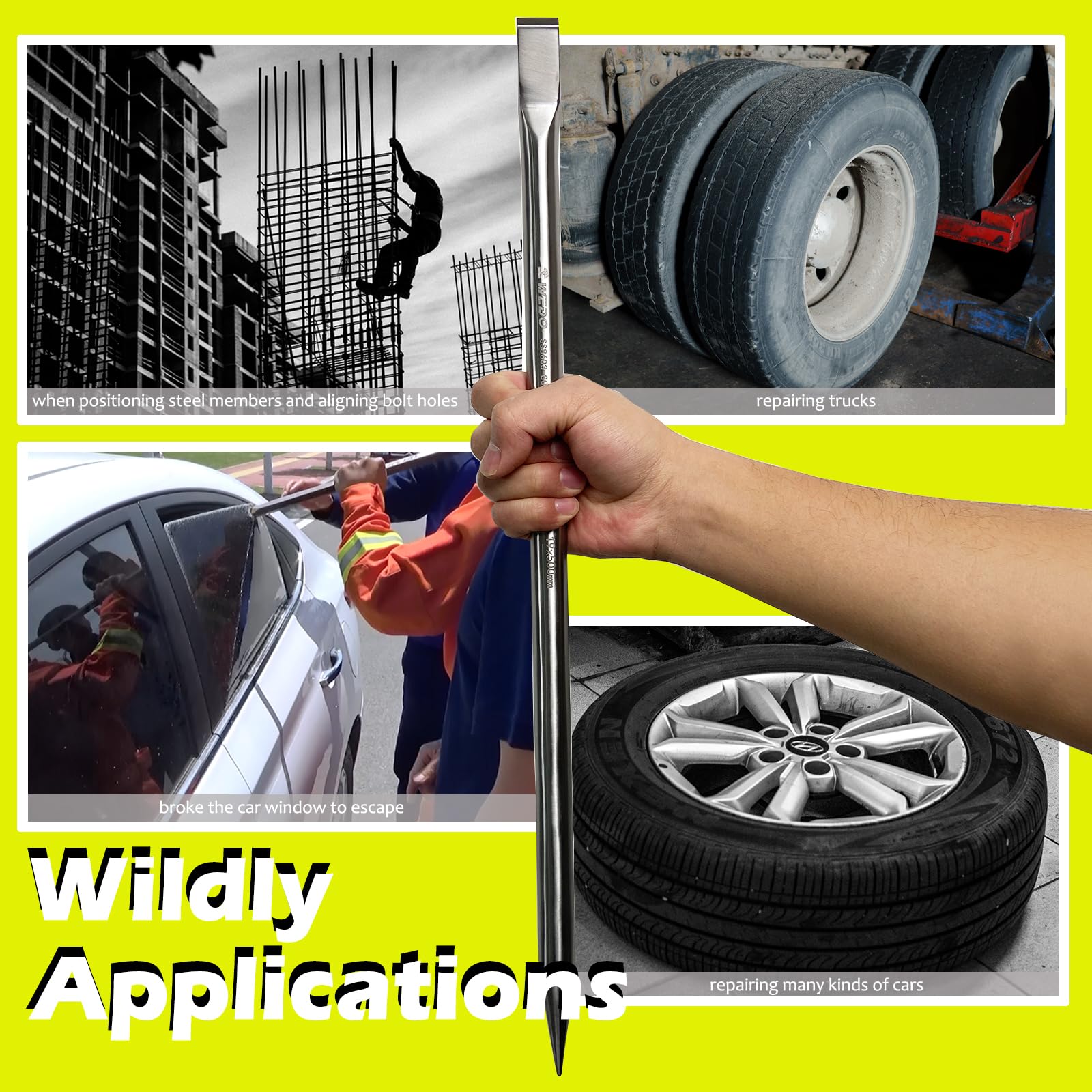 WEDO Tytanowy drążek zaciskowy, 100% antymagnetyczny, lekki, niemagnetyczny, odporny na rdzę, trwały i niezwykle wytrzymały, odporny na korozję, 18 mm × 18 mm