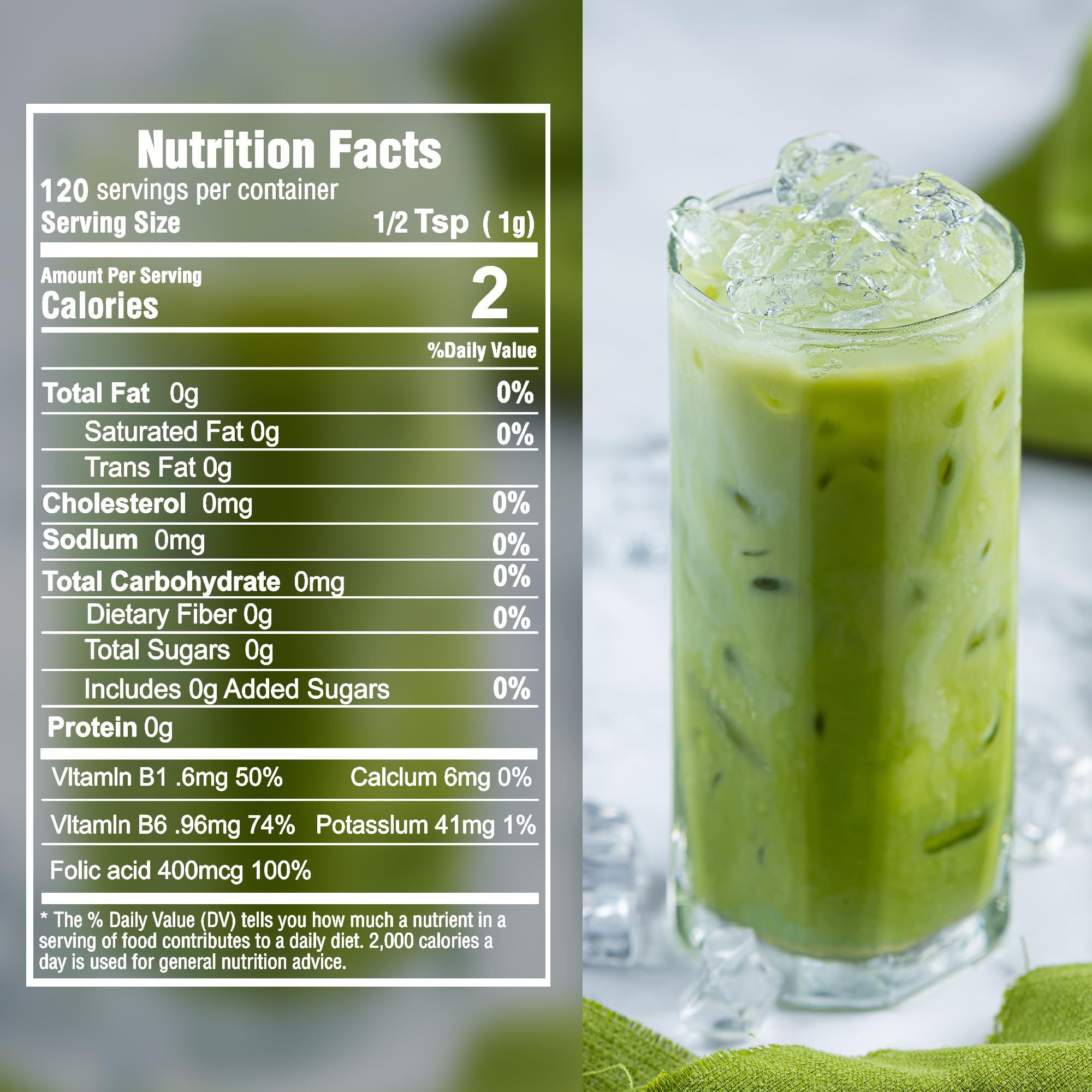 ETANATURE Premium Ceremonial Grade Matcha Powder - Matcha Green Tea Powder for Metabolism Brain and Sleep - JAS — view 2