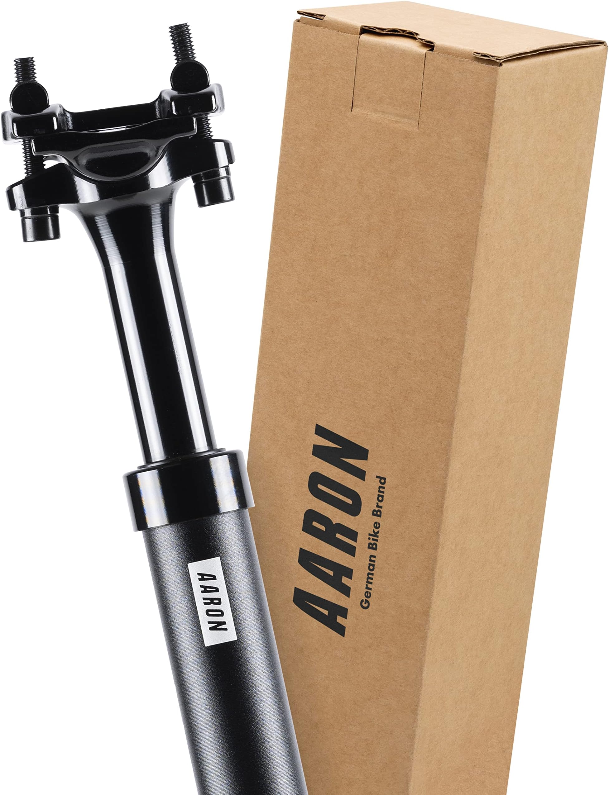 AARON - Shock Suspension seatpost - Aluminum Bike seat Post for E-Bike, MTB, - 1.1", 27.2 - 30,9 - 31,6 mm Diameter, 13.8" (350mm) Length