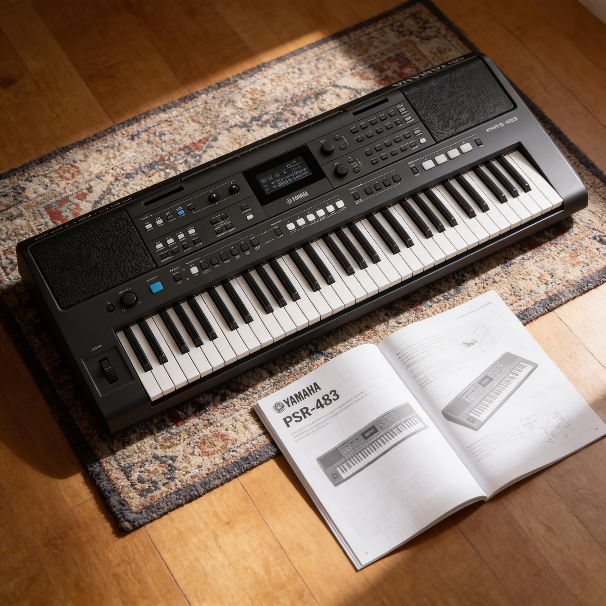 Amazon.co.jp: ヤマハ PSR-E483 61キータッチセンサーポータブル