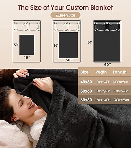 Miniatura 5 de Manta personalizada con foto haz una manta de franela personalizada con imagen a mi mamá manta de recuerdo personalizada para la mejor mamá de la