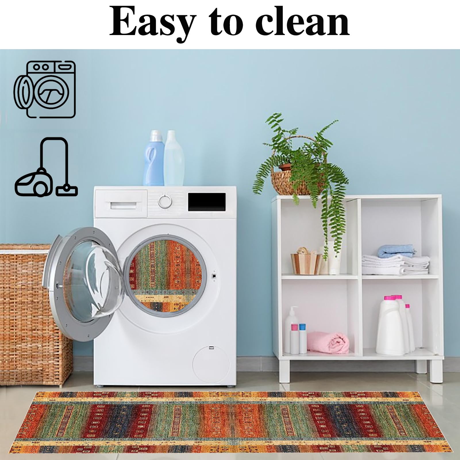Tappeto Cucina Antiscivolo Lavabile Tappeto Ingresso Corridoio Tappeto Runner Passatoia Lungo Passatoia Corridoio Tappeti Stretti per Cucina Bagno Soggiorno Camera da Letto 40 x 200 cm
