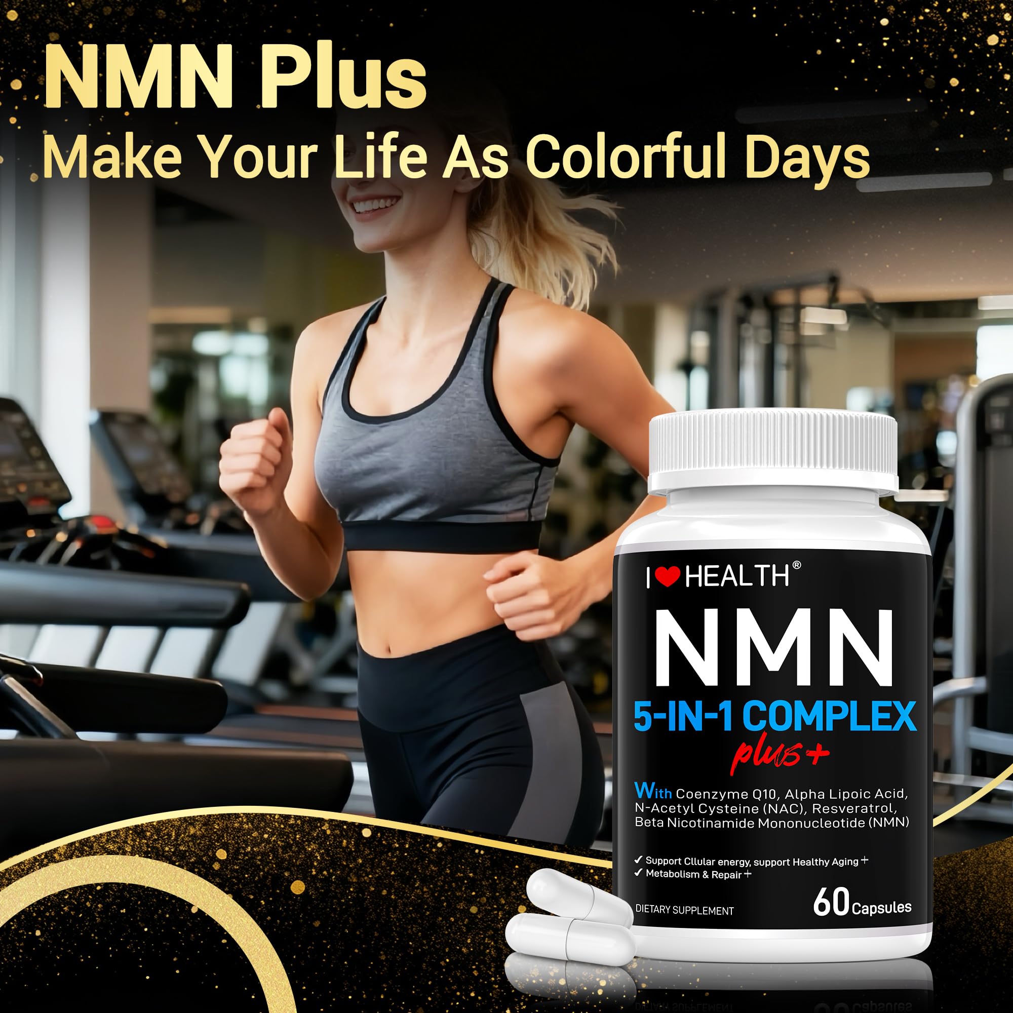Amazon.com: I LOVE HEALTH NMN Complex Plus+ for Women & Men with