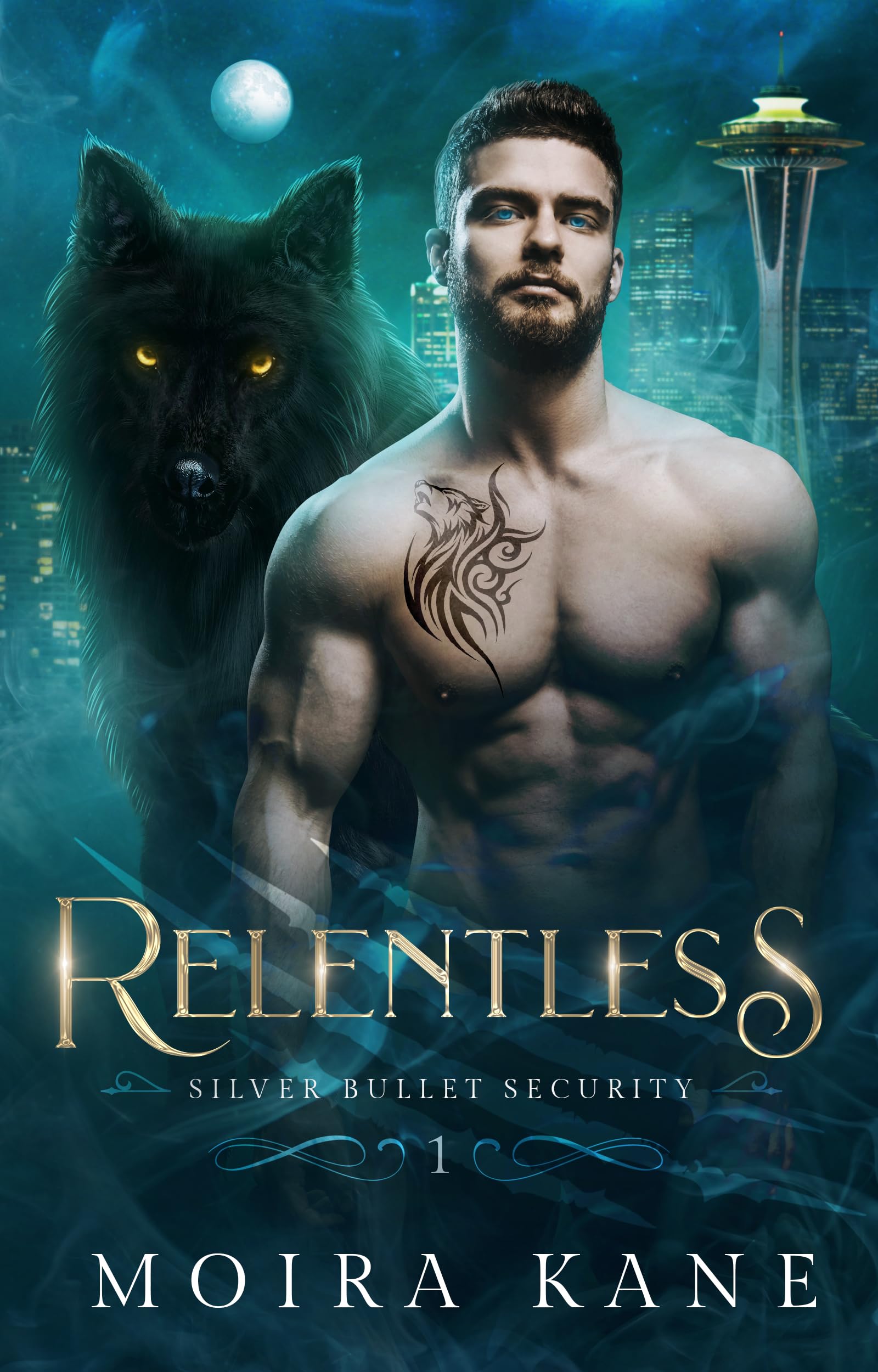 Relentless: A Grumpy Sunshine Wolf Shifter Romance (Silver Bullet Security Book 1)