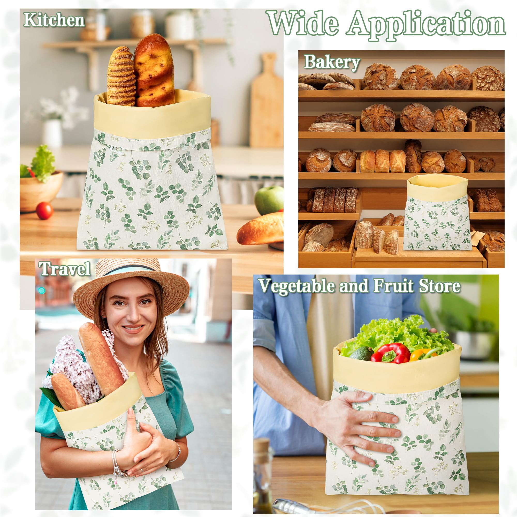 Bolsas reutilizables para pan de cera de abeja, paquete de 2 envoltorios de cera de abeja, almacenamiento casero de pan de masa madre, contenedor grande de lino y algodón 2 en 1, accesorios