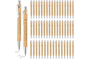 Christian Gifts for Adults | Bulk 10-Pack Natural Bamboo Bible Verse Pens