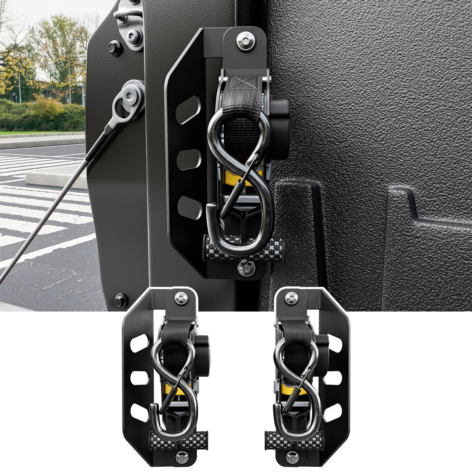 Amazon.com: SZYANG 2PCS Retractable Ratchet Straps Compatible with
