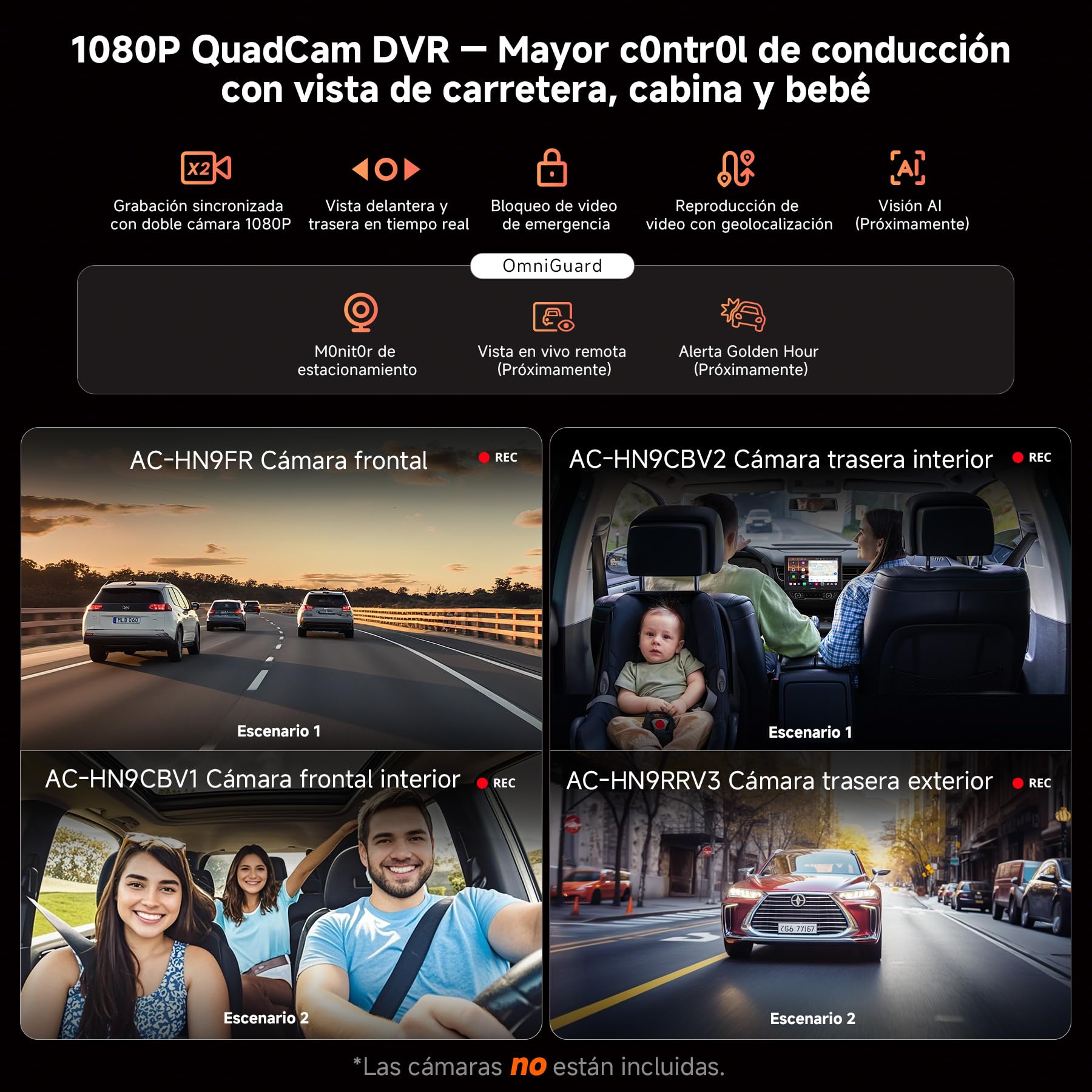 V10 10.1" QLED Android Radio Coche 2DIN, 6GB+128GB, 4G LTE, Karaoke en el Coche, aptX HD Bluetooth 5.4，DSP/7.1.2 Canales, DVR 4 Canales, CarPlay y Android Auto inalámbricos, Asistente IA