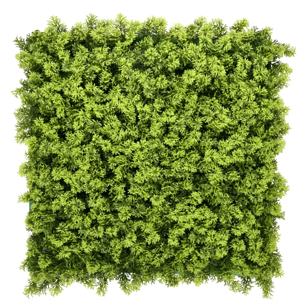 BONERVA | Jardín Vertical Musgo | Planta Artificial para decoración de Pared en Interior y terrazas | Pack 4 Piezas 50 x 50 cm | Diseño estético para Decorar Cualquier Zona del hogar o el jardín